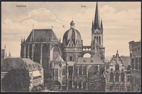 AK Aachen Dom Feldpost  1914 (12297