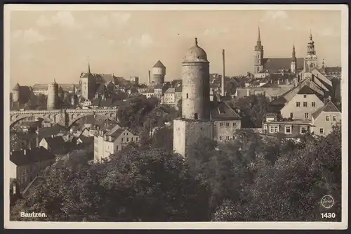 AK Bautzen mit Wasserturm Stadtansicht  (12298