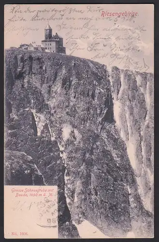 AK Riesengebirge  Schneegrubenbaude 1905 Schlesien (12369