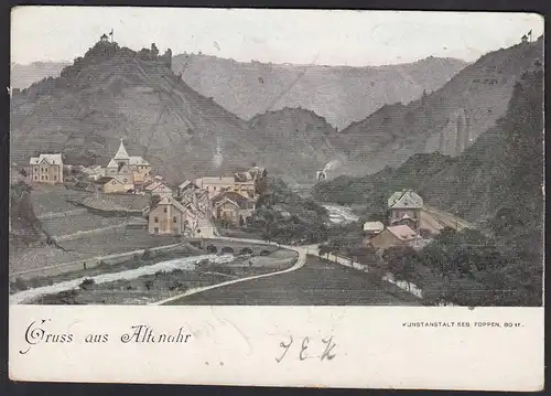 AK Gruss aus Altenahr Gesamtansicht 1901  (12387