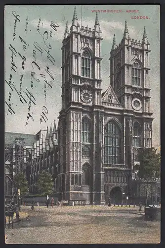 AK Westminster Abbey London 1910      (12410