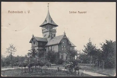 AK Reichenbach im Bogtland Gasthaus 1917 (12493