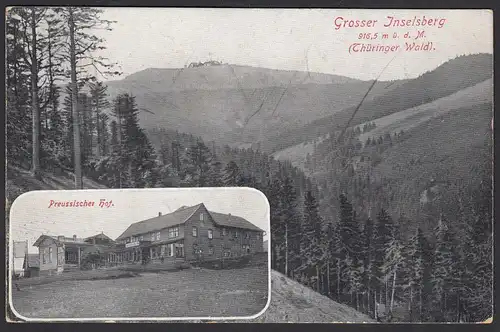 AK Großer Inselsberg Thrüringer Wald  Preussischer Hof  (12494