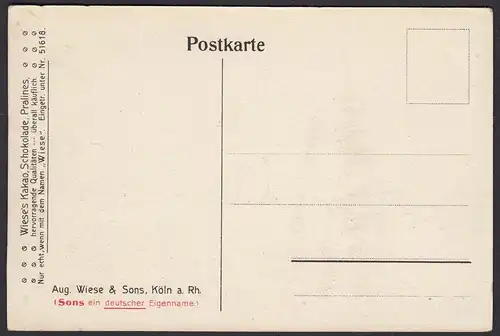 AK Coblenz Rheinbrucke Gesamtansicht Wieses Schokolade Pralinen  (12576