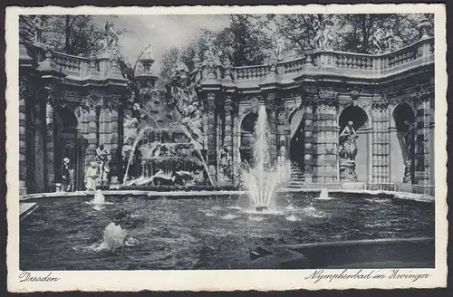 AK Dresden Nymphenbad im Zwinger  (12581