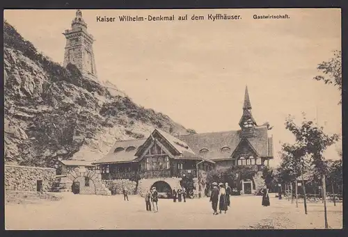AK Kaiser Wilheim Denkmal auf dem Kyffhäuser Gastwirtschaft  (12590
