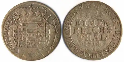 Münster Bistum 1/12 Thaler 1714 Franz Arnold v. Metternich 1706-18  (r1226