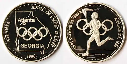 Medaille Olmpische Spiele Atlanta in Georga 1996 USA XXVI. OLYMPC GAMES (r572