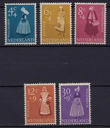 Niederlande  Mi. 712-716 postfrisch Sommermarken  1958 (80029