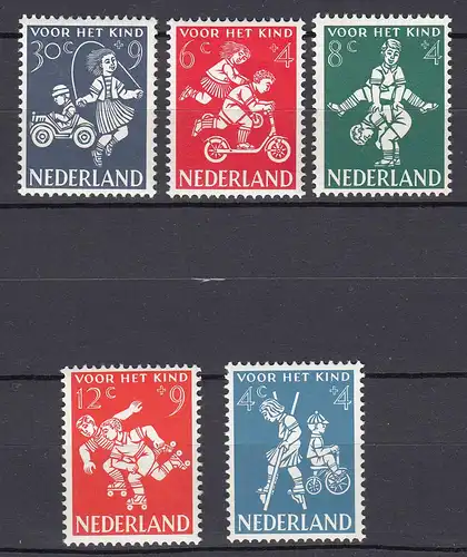 Niederlande  Mi. 723-727 postfrisch Voor het Kind  1958 (80030