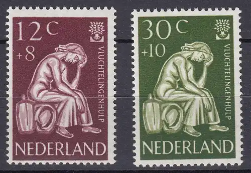 Niederlande  Mi. 723-727 postfrisch Weltflüchtlingsjahr 1960 (80031