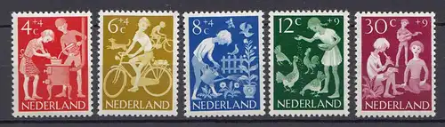 Niederlande  Mi. 785-789 postfrisch Voor het Kind 1962 (80040