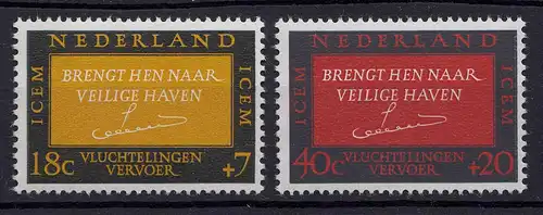 Niederlande  Mi. 856-857 postfrisch Zwischenstaatliches (ICEM) 1966 (80050