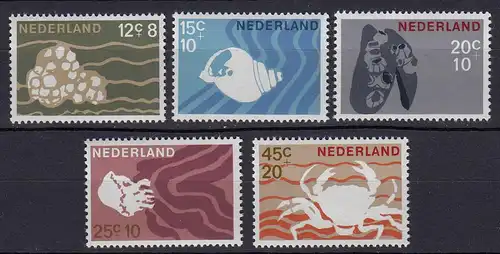 Niederlande  Mi. 873-877 postfrisch Sommermarke 1967 (80057