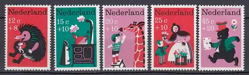 Niederlande  Mi. 888-892 postfrisch Voor het Kind 1967 (80059