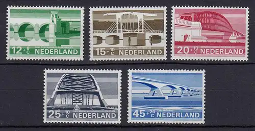 Niederlande  Mi. 894-898 postfrisch Sommermarken 1968 (80061