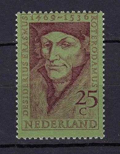 Niederlande  Mi. 927 postfrisch 500 Geburtstag Erasmus von Rotterdam 1969 (80069