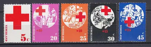 Niederlande  Mi. 994-998 postfrisch Rotes Kreuz  1972 (80088