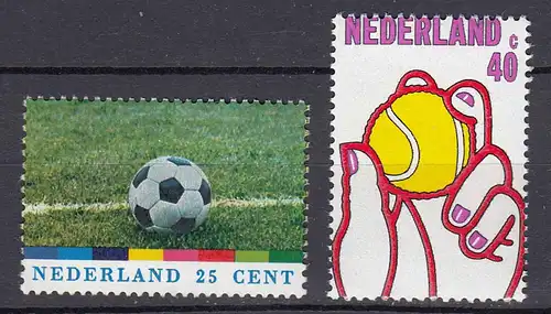 Niederlande  Mi. 1030-1031 postfrisch Sport Fußball-Weltmeisterschaft 1974 (80099