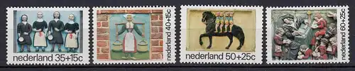 Niederlande  Mi. 1059-1062 postfrisch Voor het Kind 1975 (80112