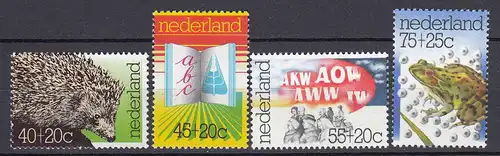 Niederlande  Mi. 1070-1073 postfrisch Sommermarken 1976 (80114