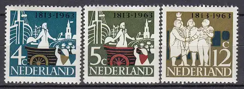 Niederlande  Mi. 813-816 postfrisch  1963 (80126