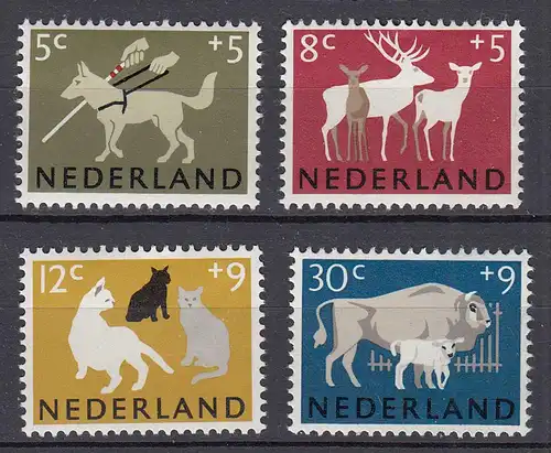 Niederlande  Mi. 818-821 postfrisch Sommermarken 1964 (80135