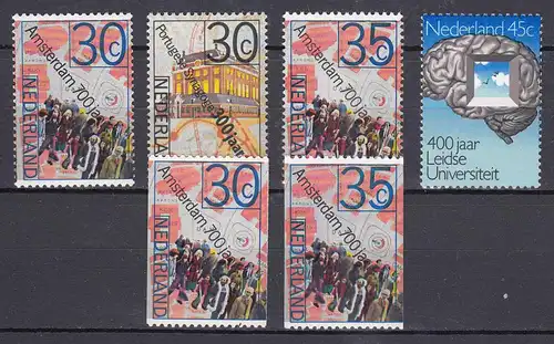 Niederlande  Mi. 1043-1046 A+C  postfr. Geschichtliche Jahrestage 1975 (80138