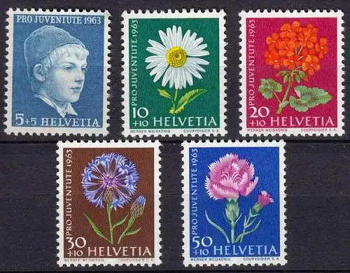 Schweiz Mi. 786-790y postfrisch Pro Juventute 1963 (11293