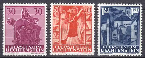 Liechtenstein  Mi. 424-426 postfrisch  Weihnachten 1962 (11325