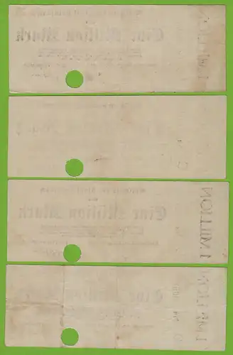 Kreuznach - Notgeld 1-Million Mark 4 Stück Serien C, D, E, G 1923 (19536