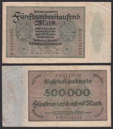 Reichsbanknote - 500000 500.000 Mark 1923 Ros. 87b  F Pick 88a  (19660