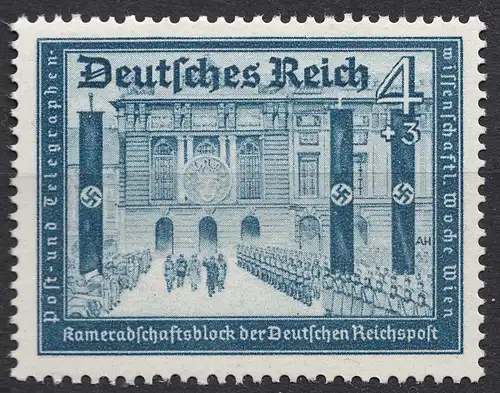 3.Reich DR 1939 Michel Nr. 703 ** postfrisch 4 Pfennig Mi. 14 €   (19912