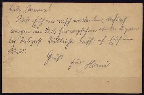 Bayreuth-Kulmbach Bayern 1898 Karte Distributions/Briefträgerstempel B4 (b783