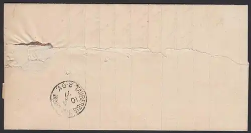 DR Brief 10 Pfennige 1877 Krautheim ? n. Tauberbischofsheim  (20064