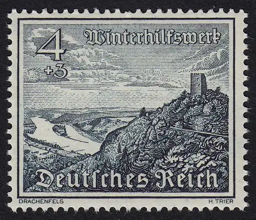 DR Drittes Reich 4 Pfennig 1939 Mi. 731 WHW Drachenfels Mi 9,00 € (20075