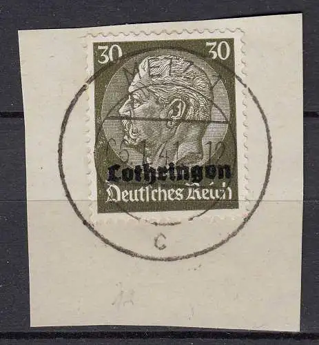 Deutsche Besatzung 2.WK Lothringen 1940 Mi. 11 I Vollstempel Mi 140 €