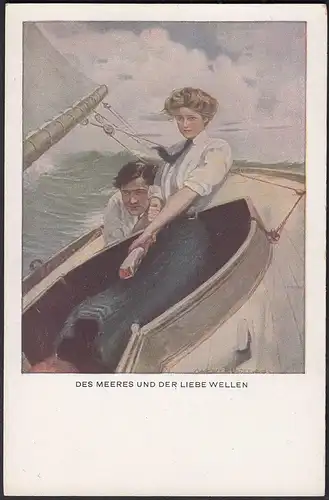 AK M.M. Nr. 837 Kunst Des Meeres und der Liebe Wellen    (20460