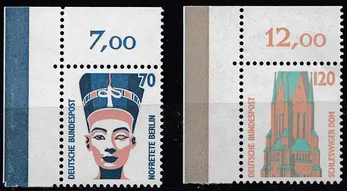 Bund BRD 1988 Mi. 1374-75 ** Sehenswürdigkeiten Eckrand OL LUXUS   (20814