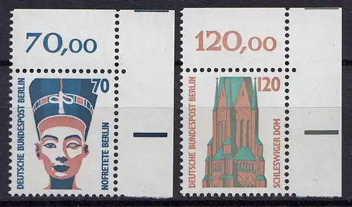 Berlin 1988 Mi. 814-15 ** Sehenswürdigkeiten Eckrand RO LUXUS   (20853