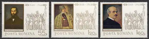 RUMÄNIEN - ROMANIA - 1968 Revolution Mi.2694-96 postfr.   (22560
