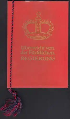 Liechtenstein - Mi.365-68 Ersttag im Roten Büchlein der Regierung   (22719