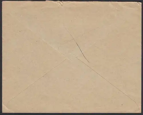 1937 3.Reich Staatsarchiv Thüringen Sondershausen Brief Nachgebühr  (20586