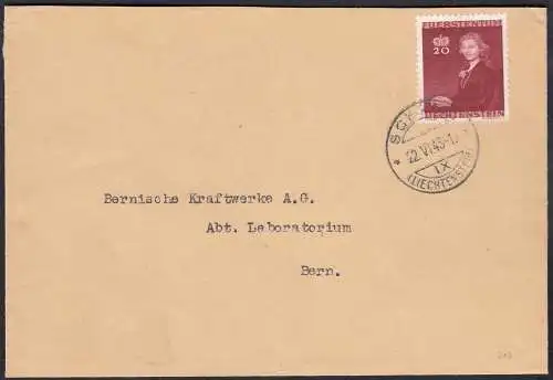 Liechtenstein 1943 Schaan - Bern Mi. 212   (23042