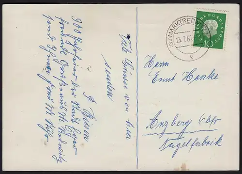 Marktredwitz Sonderkarte 1961 SST Tag des Egerlands  (23435