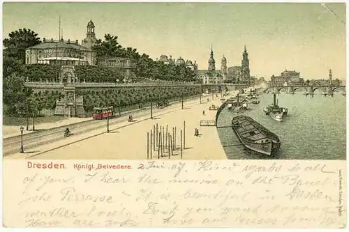 AK  Sachsen Dresden 1907 Königliche Belvedere   (0891