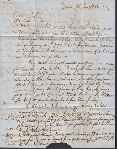 Schweiz 1858 Brief GENF nach VEVEY Inhalt  (23718