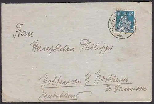 Schweiz 1921 Briefumschlag UZWIL nach Deutschland EF Mi.170  (23735