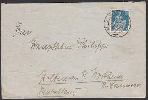 Schweiz 1921 Briefumschlag UZWIL nach Deutschland EF Mi.170  (23735