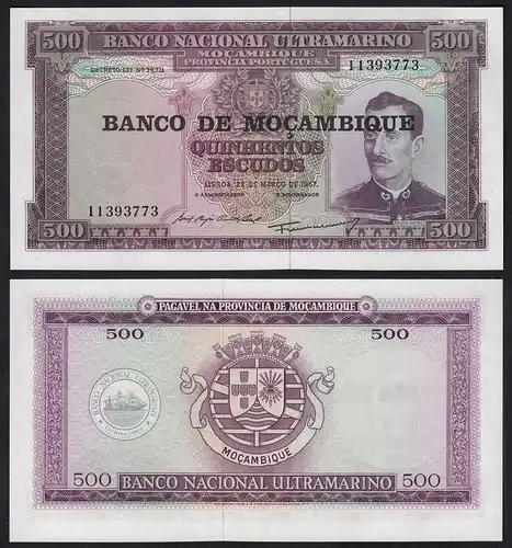 Mosambike - Mozambique 500 Escudos 1967 Pick 118 UNC (1)  (23988